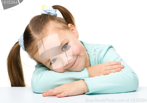 Image of Portrait of a cute little girl