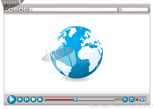 Image of Web video browser world