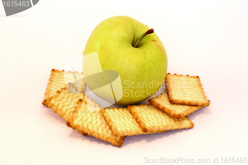 Image of apple and biscuits