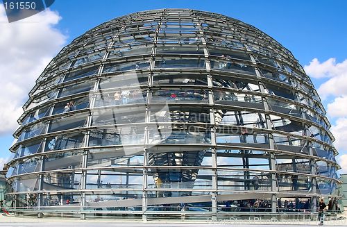 Image of German parliament building dome, Berlin