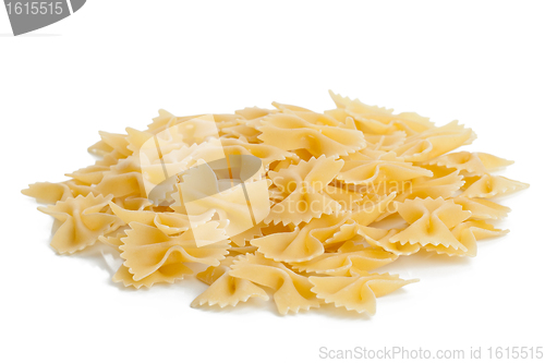 Image of Italian pasta - Farfalle or bow tie pasta 