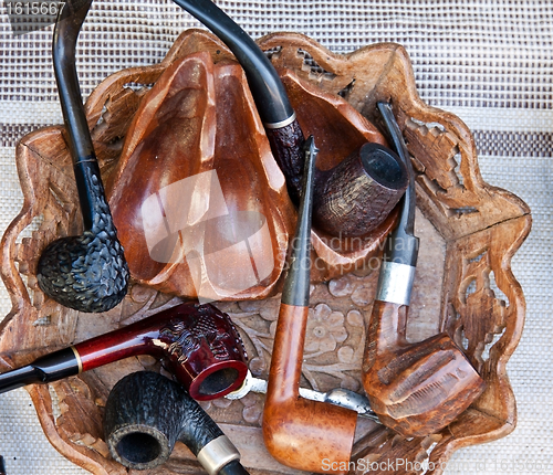 Image of smoking pipes