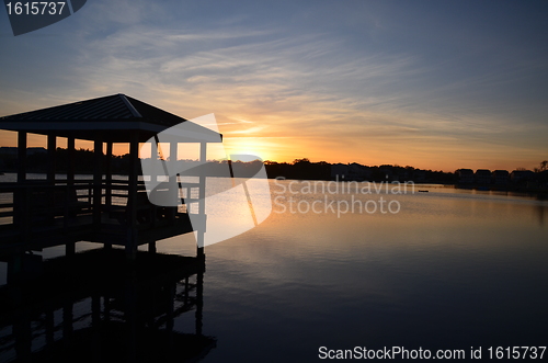 Image of Dock at sunset