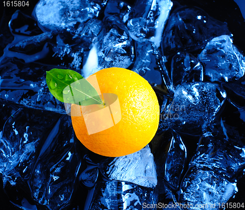 Image of Orange and ice