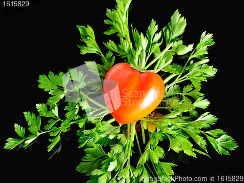 Image of Sweet pepper in the shape of the heart