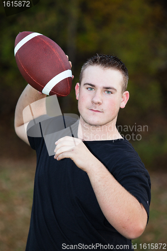 Image of Teenager With Football