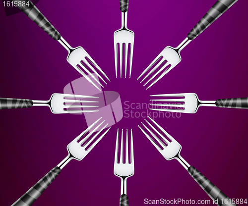 Image of Set of forks