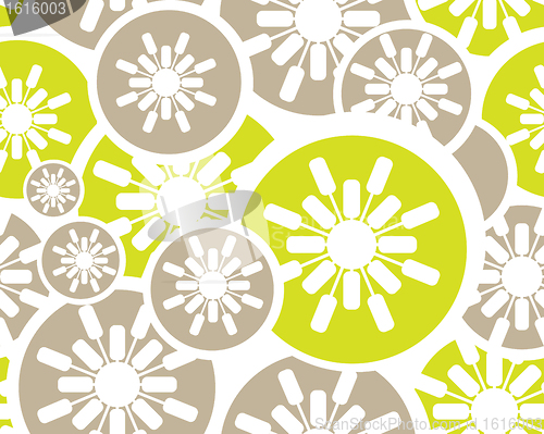 Image of Retro floral seamless background