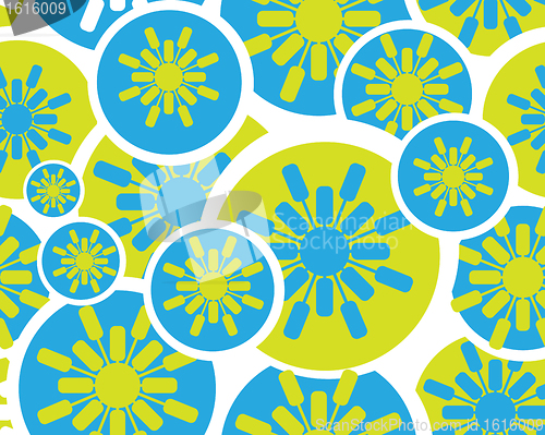 Image of Retro floral seamless background