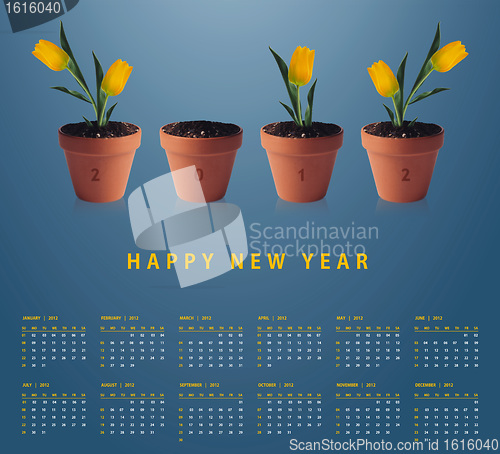 Image of New year 2012 Calendar