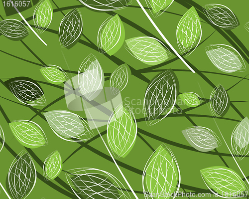 Image of A seamless leaf pattern