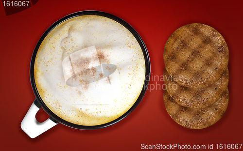 Image of Cup of cappuccino 