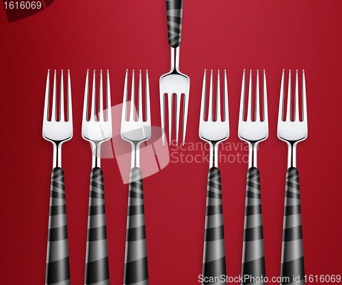 Image of Set of forks