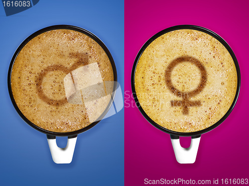 Image of Two Cup of cappuccino 