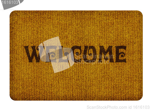 Image of welcome cleaning foot carpet 