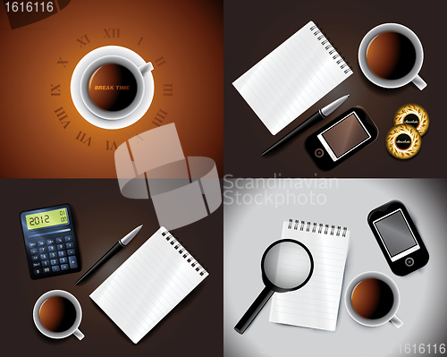 Image of Set of Business backgrounds