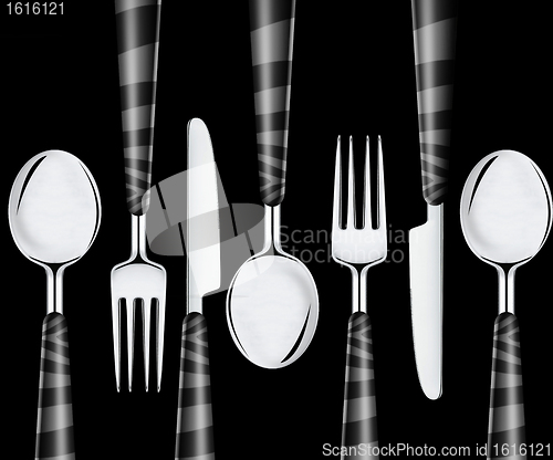 Image of Fork spoon and knife