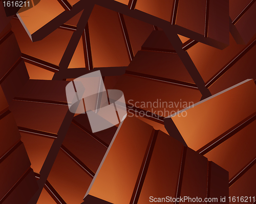 Image of Delicious Sparse chocolate bars background 