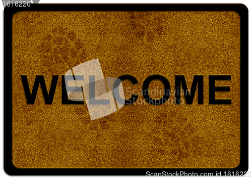 Image of welcome cleaning foot carpet 