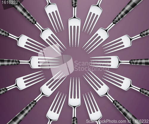Image of Set of forks