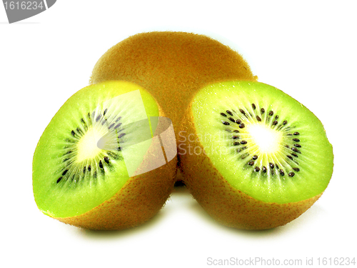 Image of kiwi fruit on white background 