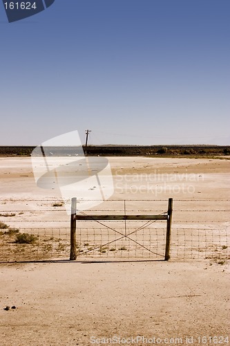 Image of Fence Under Clear Skies