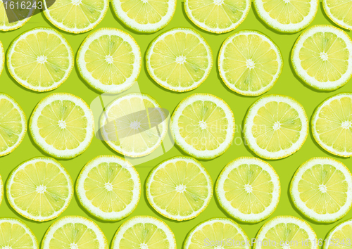 Image of seamless background of fresh lemon slices