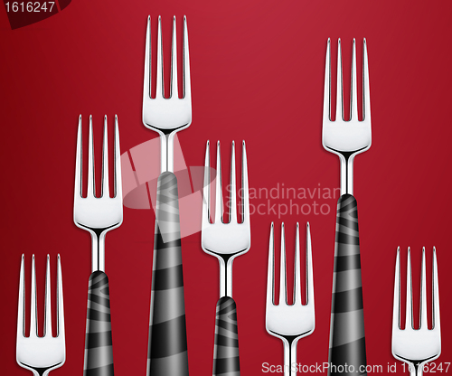 Image of Set of forks