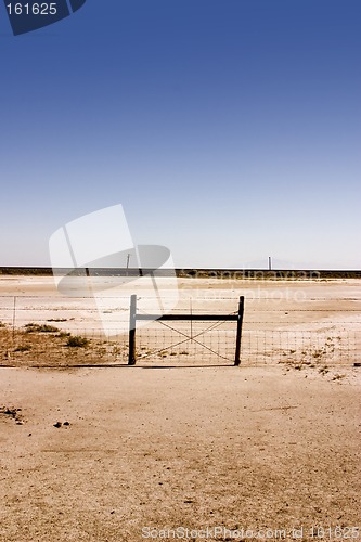 Image of Fence Under Clear Skies