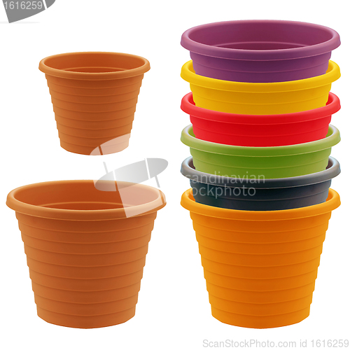 Image of plastic garden pot