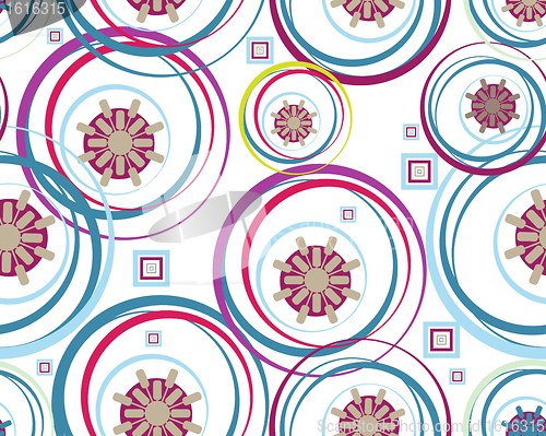 Image of Retro floral seamless background