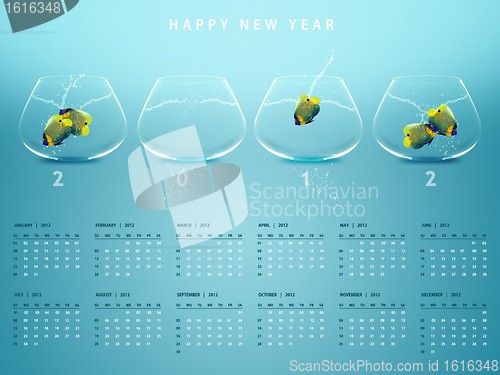 Image of New year 2012 Calendar