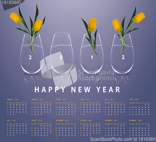 Image of New year 2012 Calendar