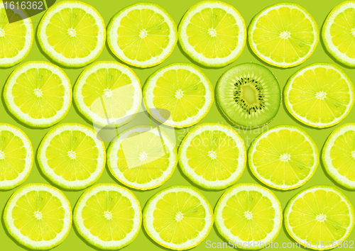 Image of seamless lemon slices background