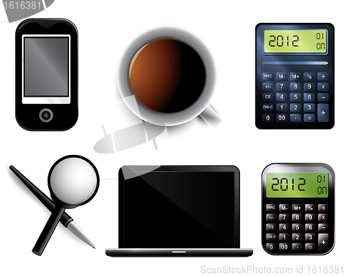 Image of Set of Business icons