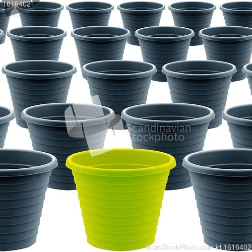 Image of plastic garden pot