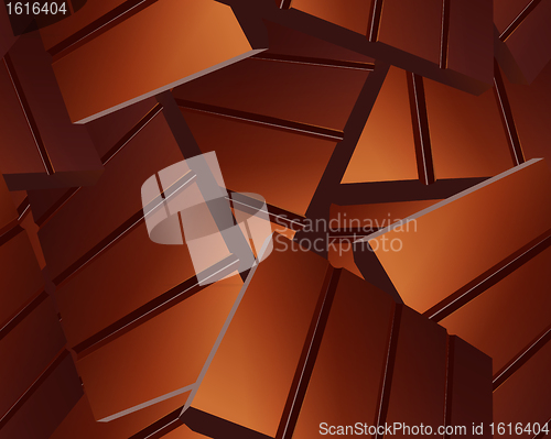 Image of Delicious Sparse chocolate bars background 