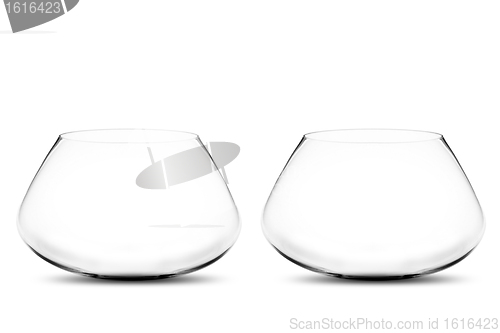 Image of Empty Two fishbowls 