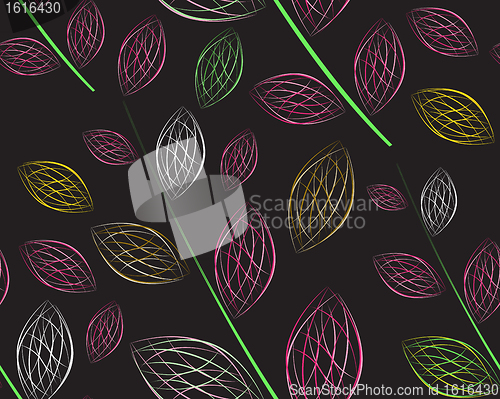 Image of A seamless leaf pattern