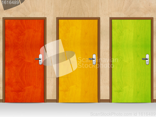 Image of wooden doors