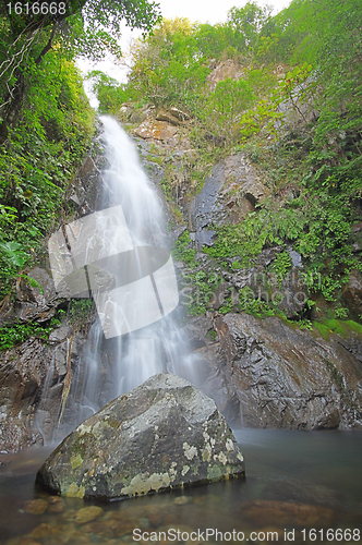 Image of wateterfall in deep forest 