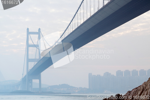 Image of Tsing ma bridge sunset,Hongkong 