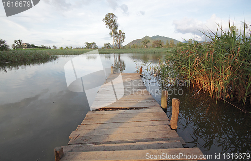 Image of Jetty on lake 