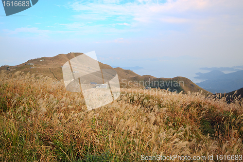 Image of mountain and blue sky