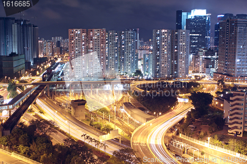 Image of Hong kong at night 