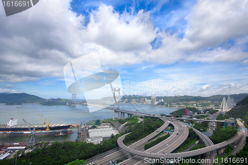 Image of Tsing ma bridge at day