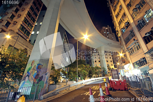 Image of Higher traffic bridge in downtown