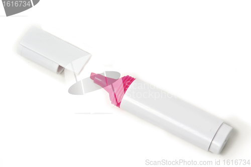 Image of Pink Highlighter isolated on white background 