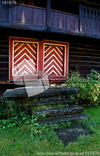 Image of Doors on old Norwegian house