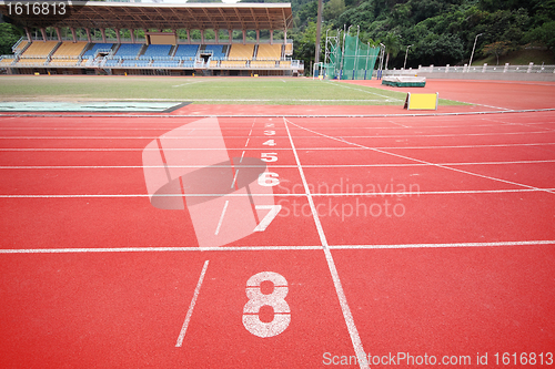 Image of Stadium main stand and running track